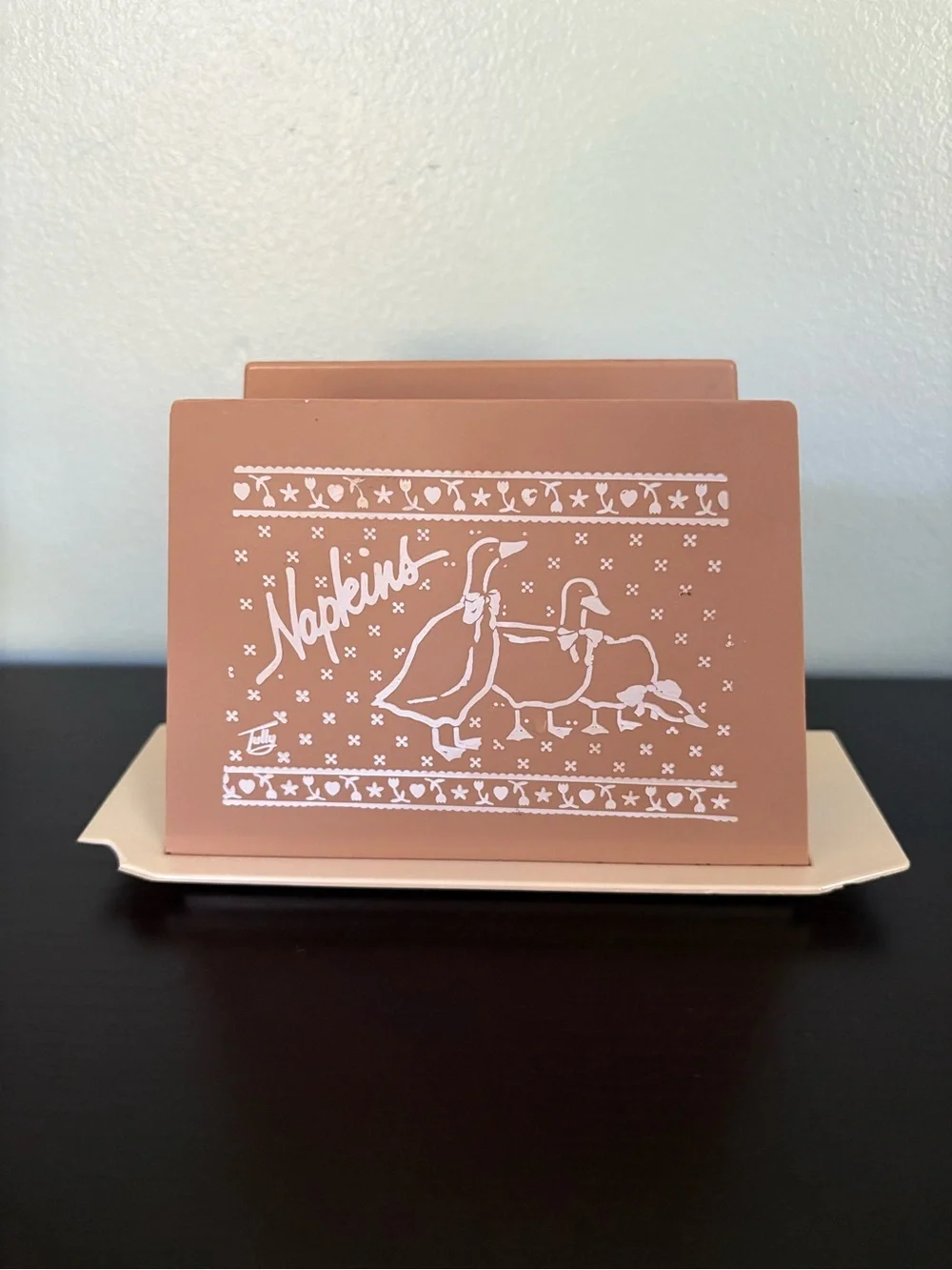 Vintage Goose Napkin Holder, Silly Goose! 🪿